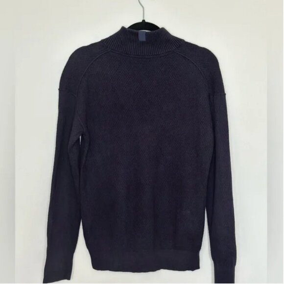 Tommy John Men's Sweater Shawl Button Collar Long Sleeve Navy Blue Size Medium - Picture 2 of 5